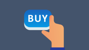 ボタンをクリックするイラスト